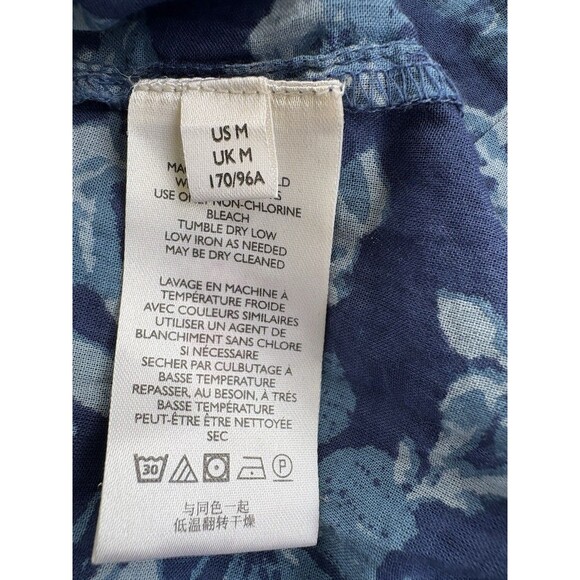 Free People We the Free Women's Cool Meadow Print Peasant Blouse Size M - Picture 11 of 12